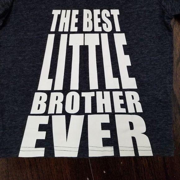 NWT Toddler Boy Carter's "Best Little Brother" Glow-in-the-Dark Graphic Tee, 18m - Picture 5 of 7